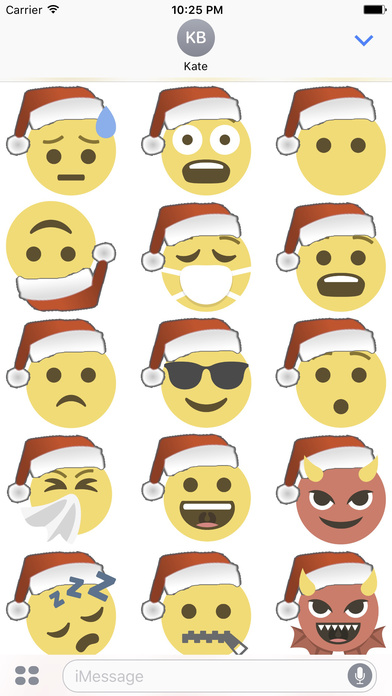 Santa Emoji screenshot 4