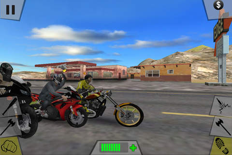 Bike Stunt Fighting Race - Chase and Fighting Gangsters screenshot 3