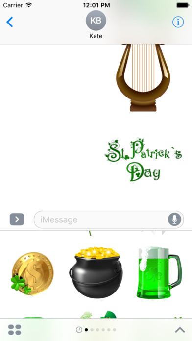 St Patrick's Stickers iMessage Edition screenshot 3