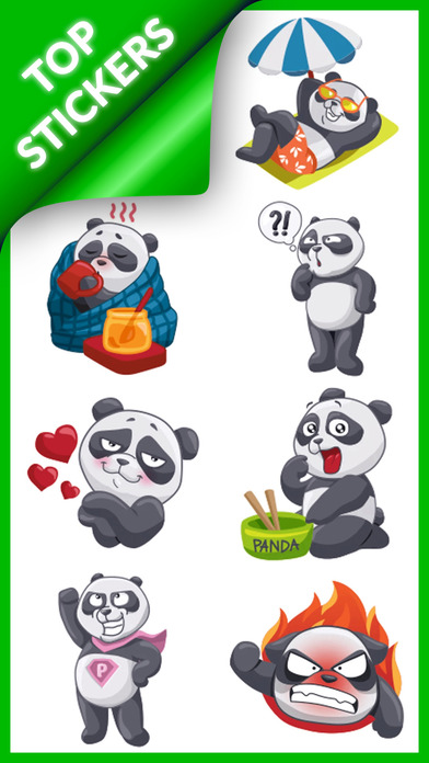 Angry Panda Stickers screenshot 2