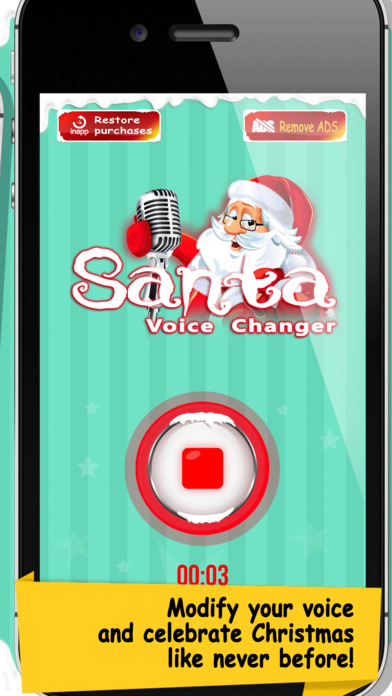 Santa Claus Voice Changer Christmas Sound Booth screenshot 4