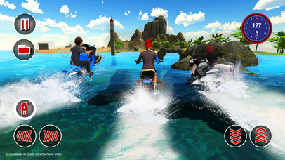 Water Surfer Jet Ski Motor Bike Racing- Speed Boat screenshot 2