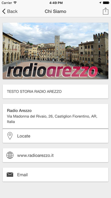 Radio Arezzo screenshot 2