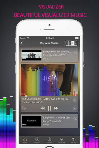 MusiNow Free - Music Tube Visualizer & Equalizer - Free Music For Youtube screenshot 2
