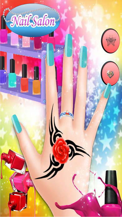Christmas Princess Nail Salon : Nail Art games screenshot 3