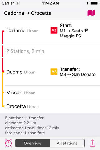 Milan Rail Map screenshot 3