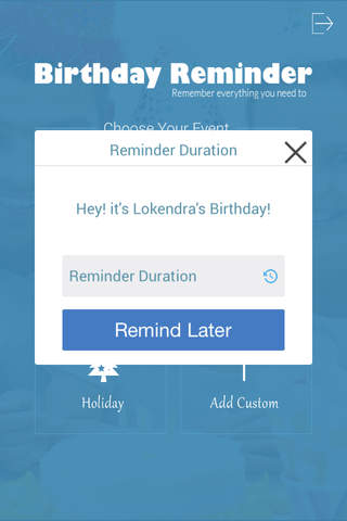 Birthday Reminder Application screenshot 4