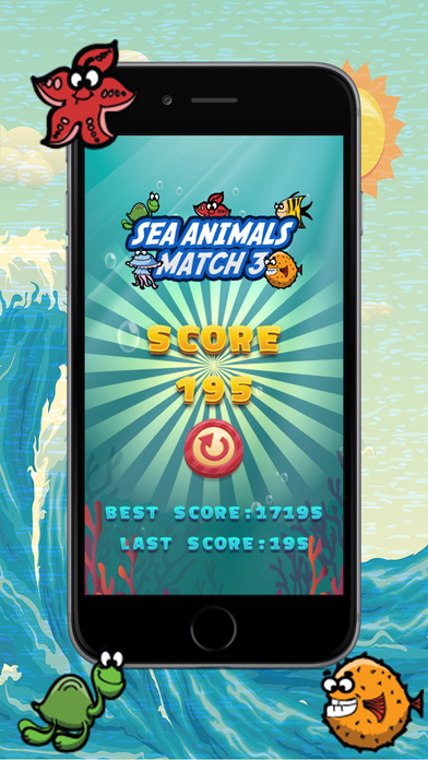 Sea Animals Match 3 Game screenshot 4