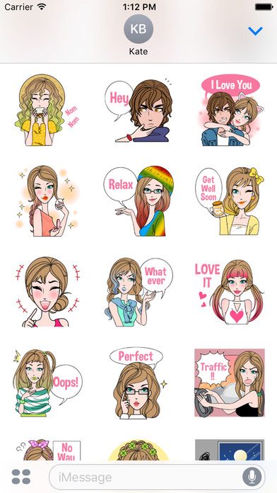 Sharon Vol.2 Stickers for iMessage by AMSTICKERS screenshot 2
