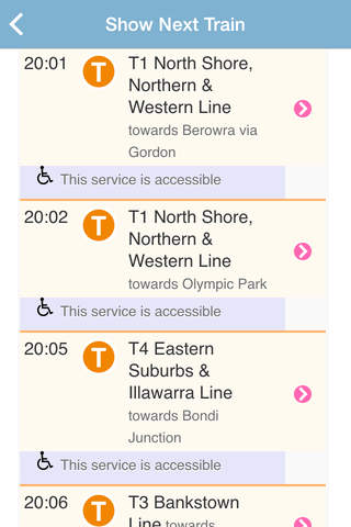 Sydney Train Timetable Line screenshot 3