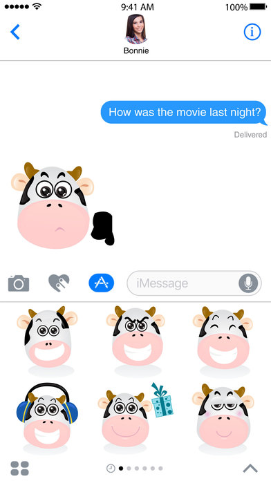 Cow Emoji Stickers screenshot 3