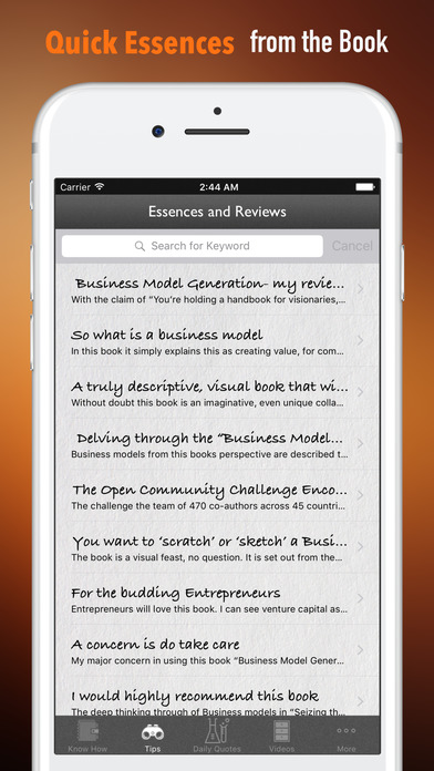 Quick Wisdom Guide from Business Model Generation screenshot 3
