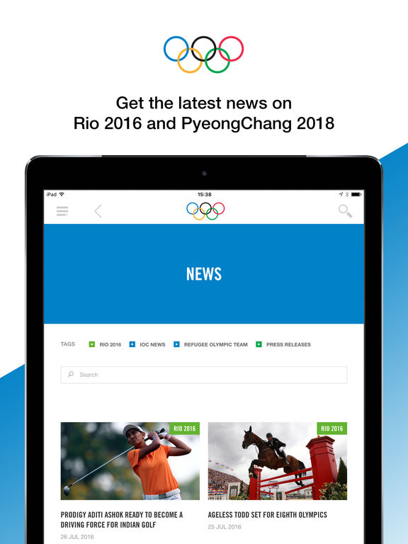 The Olympics Official App for the Olympic Games screenshot