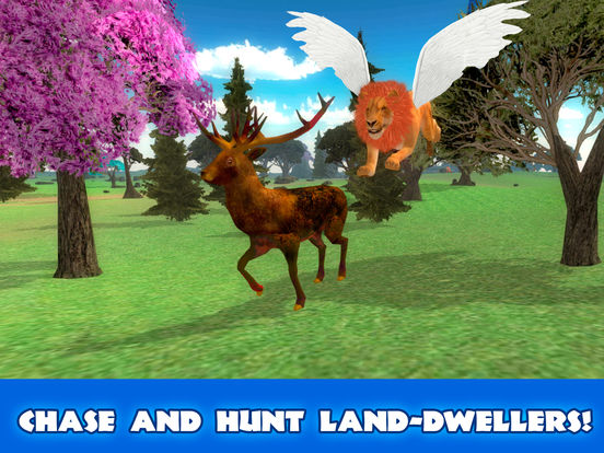 Wild Flying Lion Simulator 3D Full screenshot 8