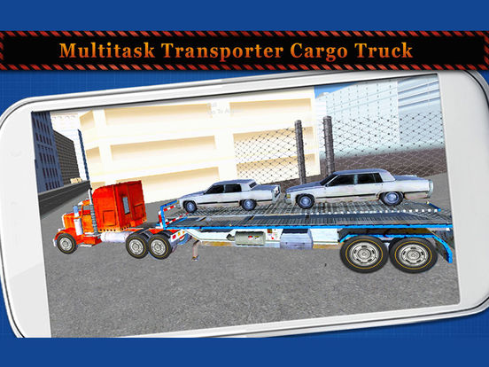 Car Transporter Cargo Truck 3D