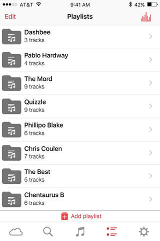 Free Music Player -- Playlist Manager screenshot 3