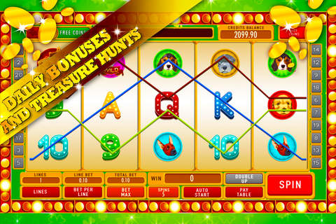 Lucky Dogs Slot Casino - Win a treasure with the free scratch ticket lottery screenshot 3