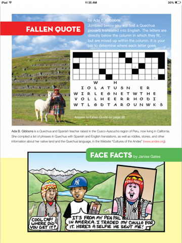 Скриншот из Faces Magazine: read stories of kids, places, and cultures around the world