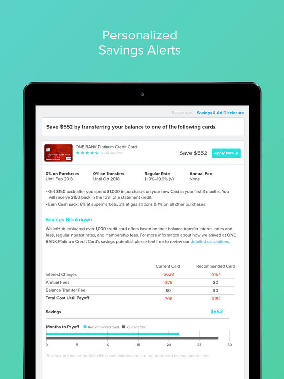 WalletHub – Free Credit Report, Score & Monitoring. Money Saving Advice & Credit Repair Tips.のおすすめ画像2