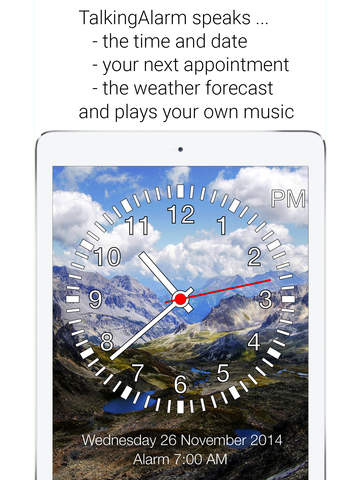 【免費工具App】TalkingAlarm - Best bedside clock!-APP點子