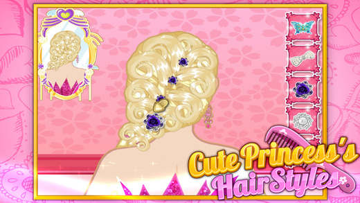 【免費遊戲App】Cute Princess's Hairstyles-APP點子