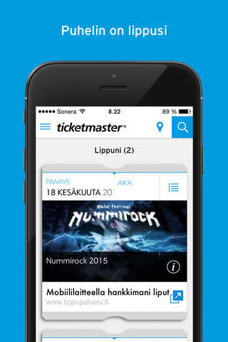 Ticketmaster Suomi screenshot 4