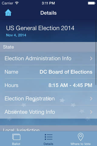 Voting Info screenshot 3