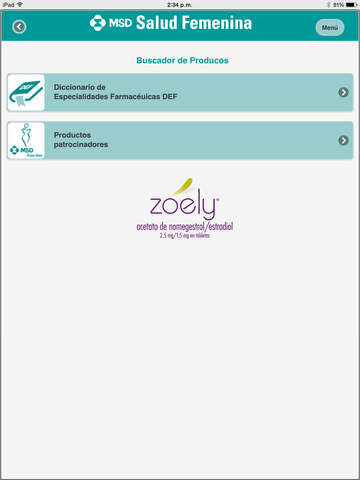 Salud Femenina PLM Colombia for iPad screenshot 3