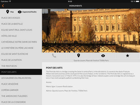 Hotel Marais Bastille Paris for iPad screenshot 3