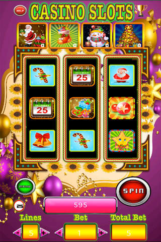 Amazing Casino Slots of Merry Christmas In City-Free Sloto Game screenshot 3