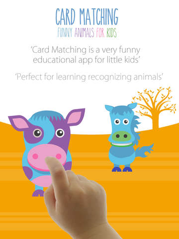 【免費遊戲App】Card Matching - Funny animals for kids-APP點子