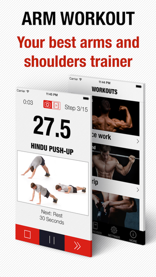 Arm workout - your personal trainer for upper body workouts with kettlebell and dumbbell PRO