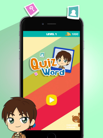 【免費遊戲App】Quiz Word Fan of Attack on Titan Edition - Best Manga Trivia Game Free-APP點子