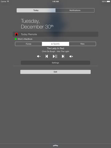 免費下載工具APP|TodayRemote - Control music on your Mac from iOS Notification Center app開箱文|APP開箱王