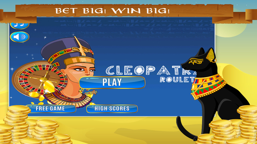 Cleopatra Roulette Board FREE - Play Strategy in a High Roller Table