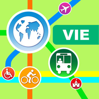 Vienna City Maps - Discover VIE with Metrorail, Bus, and Travel Guides. LOGO-APP點子