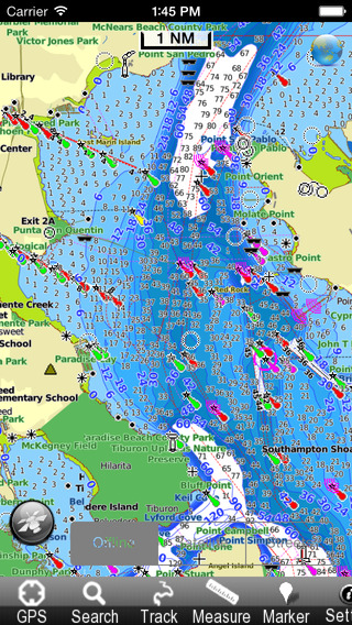 Marine: US West From California to Bering Sea - GPS Map Navigator
