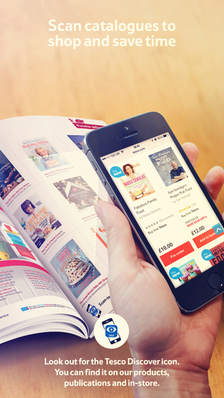 Tesco Discover – Scan Interact with Products and Magazines with your device. Watch Videos Enter Comp