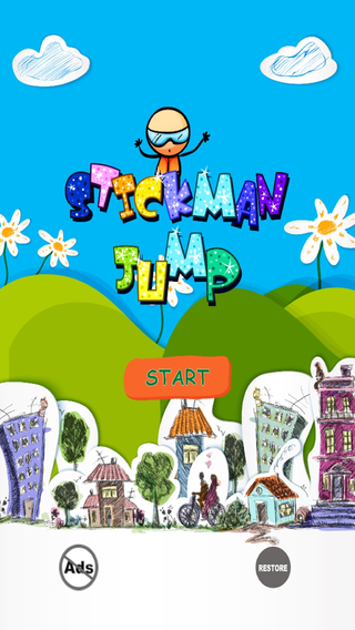 Stickman Jump - Make The Doodle Guy Run Mega High