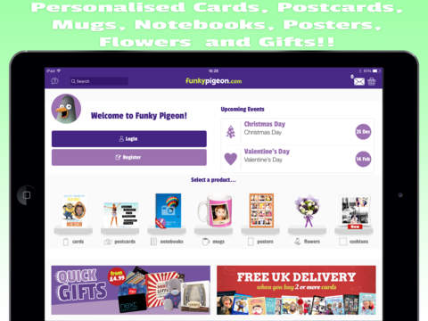 免費下載生活APP|FunkyPigeon Personalised Cards for iPad – Christmas Cards, Holiday Postcards & Gifts for Birthdays, Christmas, Valentines Day & more app開箱文|APP開箱王