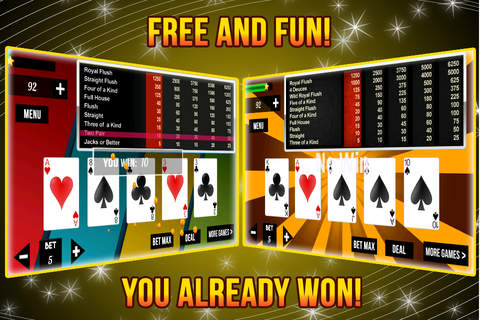 House Of Rich Video Poker with Fortune Bonanza Prize Wheel! screenshot 2
