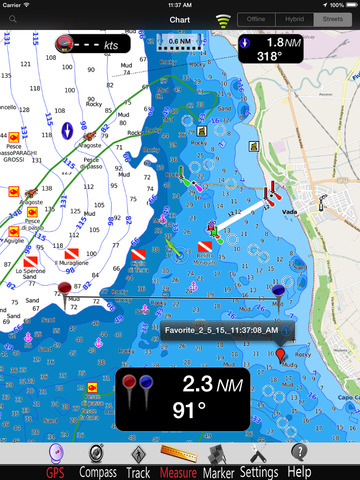 Arcipelago Toscano GPS Nautical charts pro
