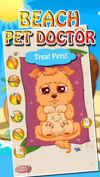Beach Pet Doctor - kids games