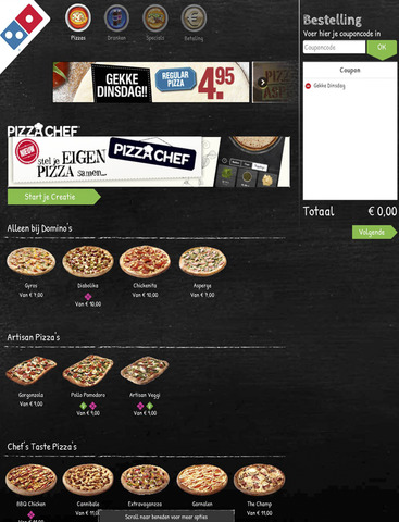 Domino's Belgium pour iPad screenshot 3