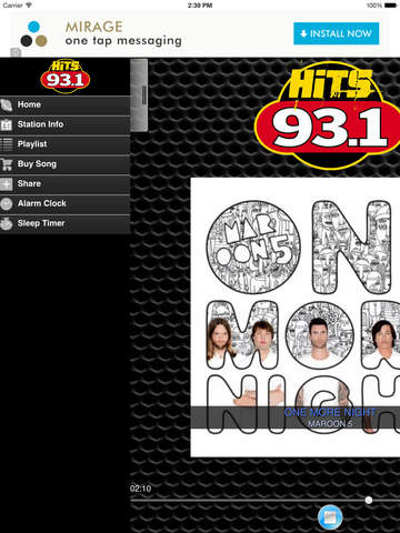 【免費娛樂App】Hits 93.1-APP點子