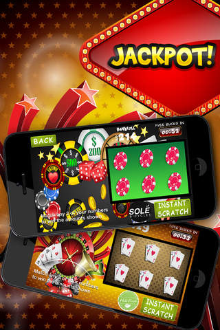 Lucky Casino Scratchers - Lotto Lottery Scratch Off Blitz LT Free screenshot 2