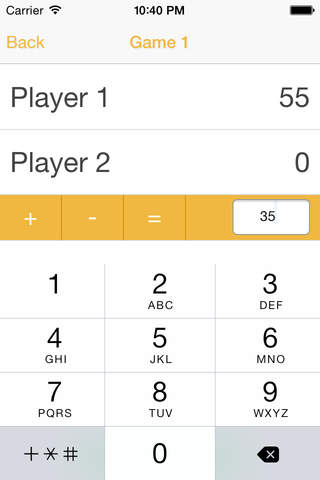 Scorepad - The Simple Scorekeeper screenshot 2