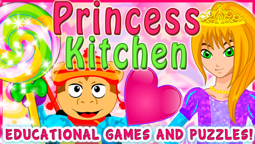 Valentine's Princess Candy Kitchen Deluxe - Educational Games for kids Toddlers to teach Counting Nu