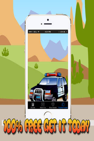 Police Game for Little Boys - Fun Activities, Match, Puzzles and Block Games screenshot 2