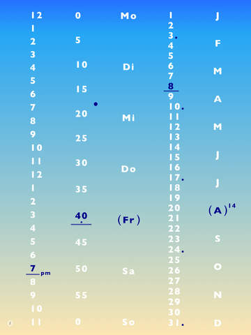 【免費生活App】TimeTableau – Linear Clock-APP點子